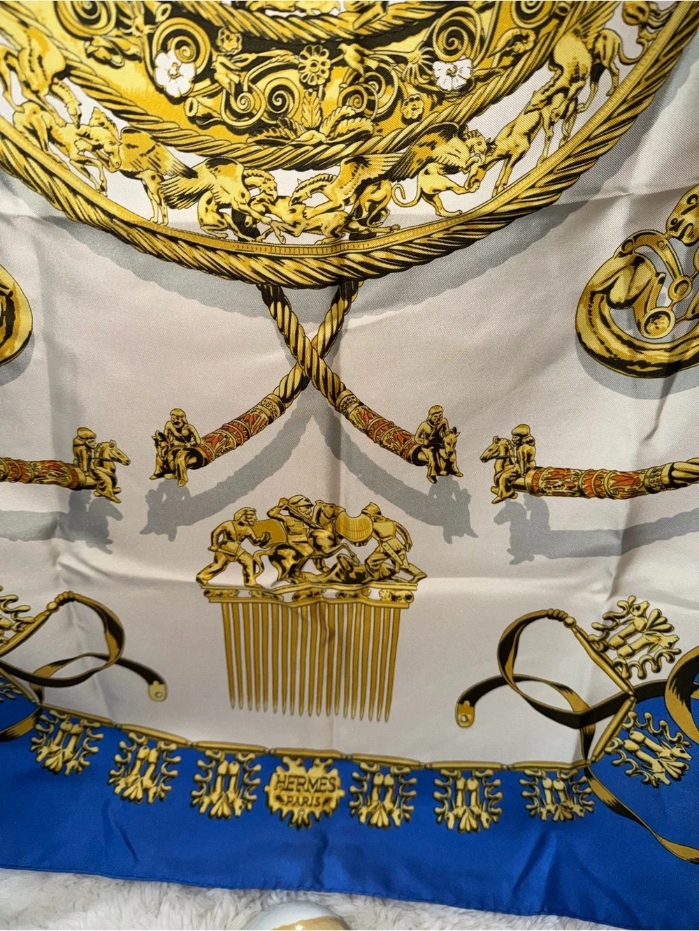 Hermes Cavaliers d’OR Silk Scarf - Picture 9 of 12